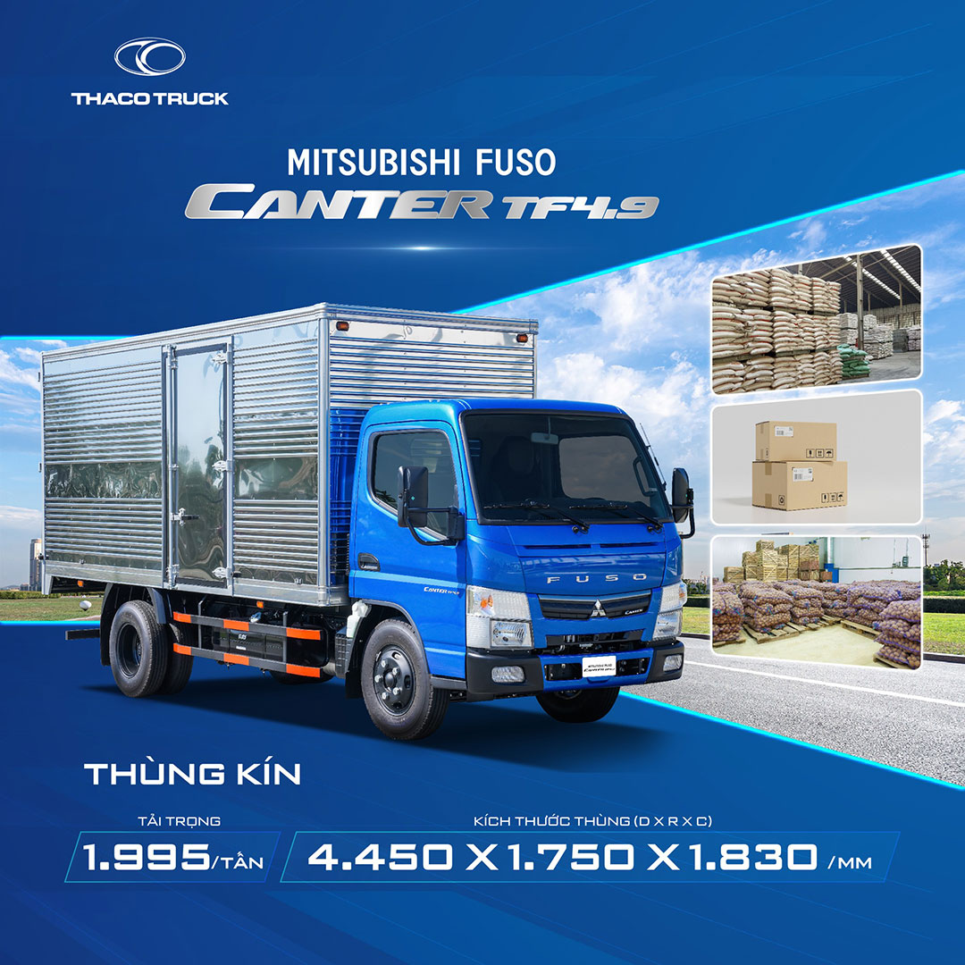 Mitsubishi Fuso Canter TF4.9 Thùng Kín